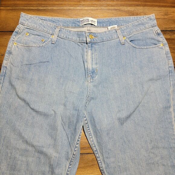 Levi Strauss Signature Low Rise Bootcut Light Blue Denim - Size Misses 18 Medium - Picture 2 of 6